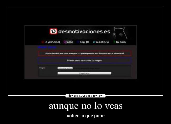 aunque no lo veas - sabes lo que pone