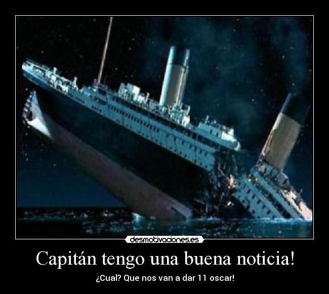 Capitán tengo una buena noticia! -