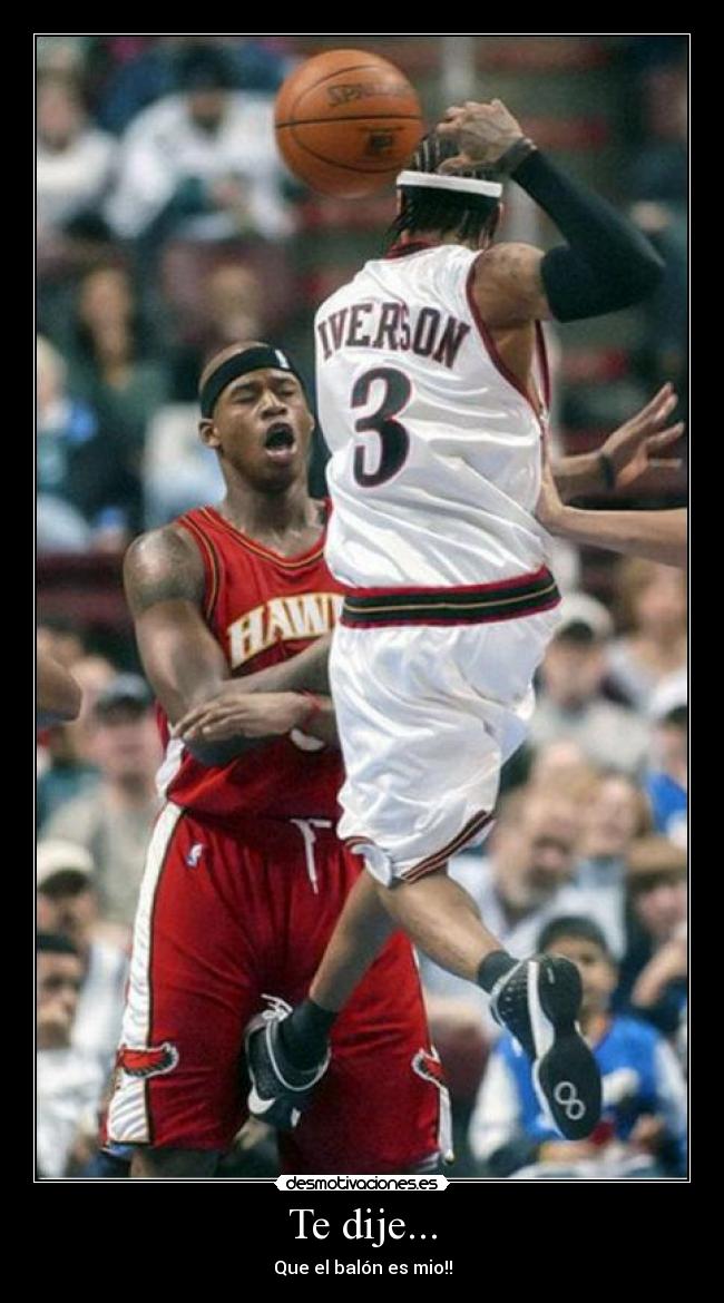 Te dije... - Que el balón es mio!!