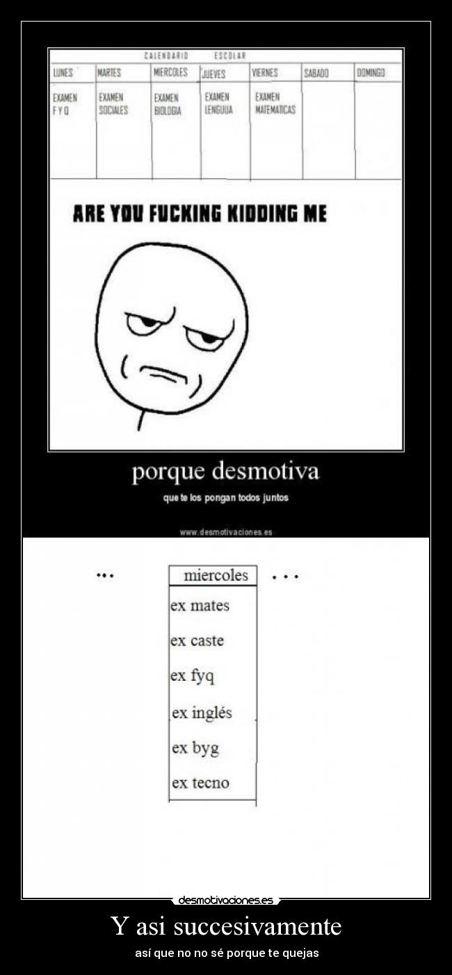 Y asi succesivamente -