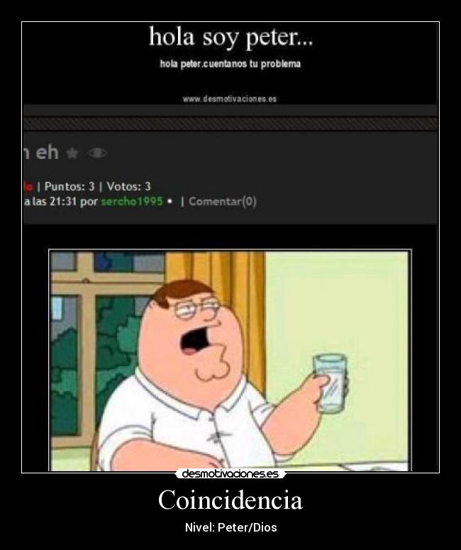 Coincidencia - Nivel: Peter/Dios