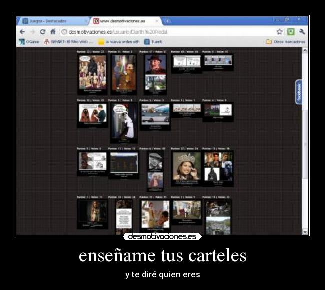 enseñame tus carteles - y te diré quien eres