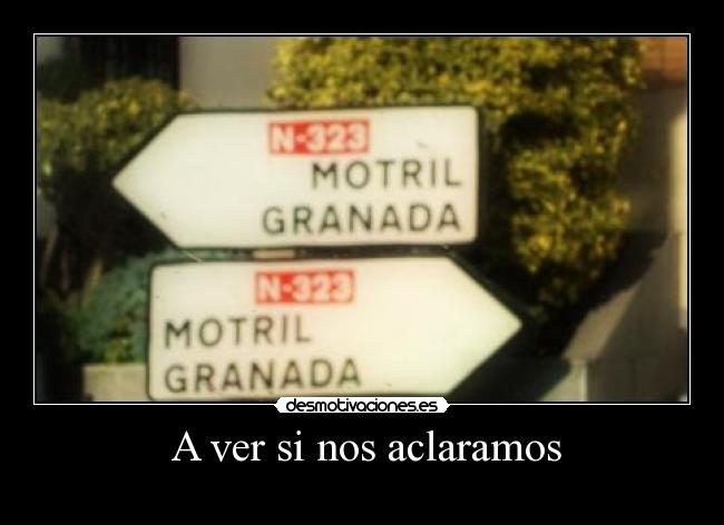 A ver si nos aclaramos -