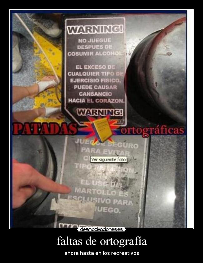 faltas de ortografía -