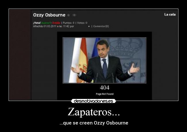 Zapateros... - ...que se creen Ozzy Osbourne