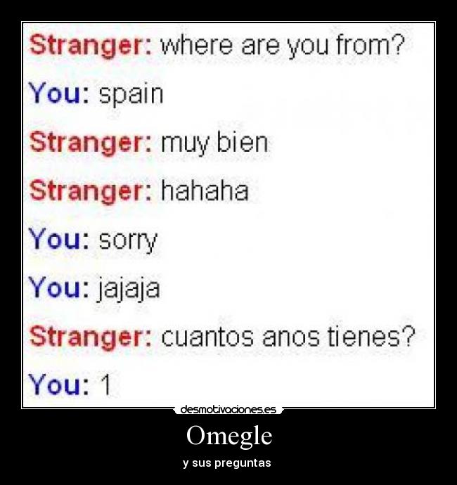 Omegle - y sus preguntas 