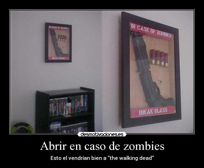 Abrir en caso de zombies -