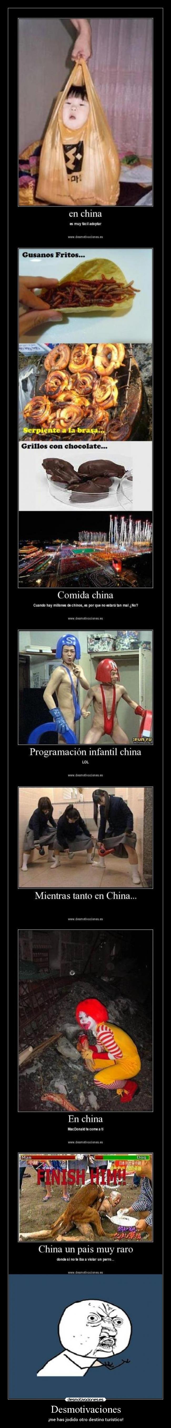 Desmotivaciones - ¡me has jodido otro destino turístico!