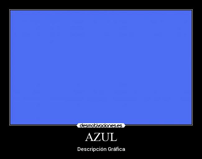 AZUL - Descripción Gráfica