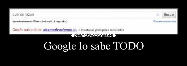 Google lo sabe TODO -