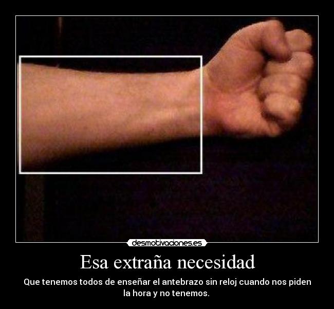 Esa extraña necesidad -