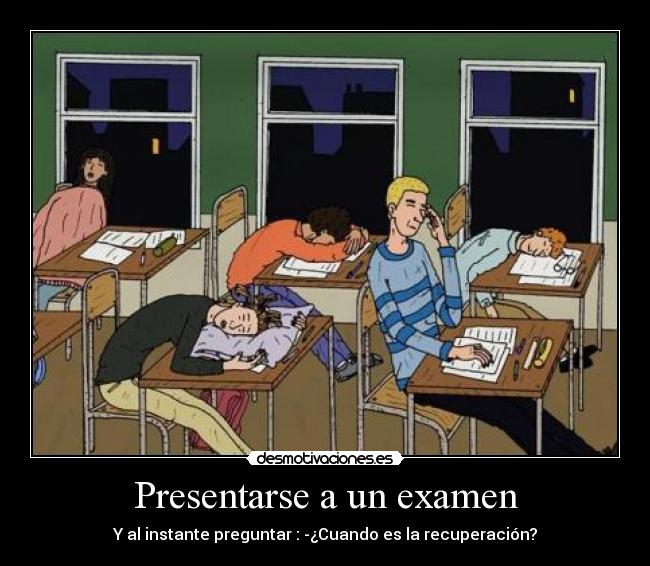 Presentarse a un examen -