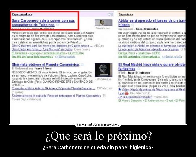 ¿Que será lo próximo? - 