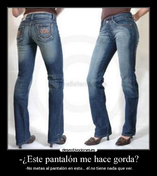 carteles este pantalon hace gorda desmotivaciones