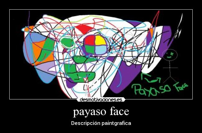 payaso face - Descripción paintgrafica