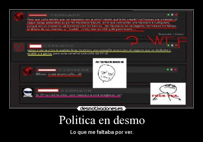 Politica en desmo - 