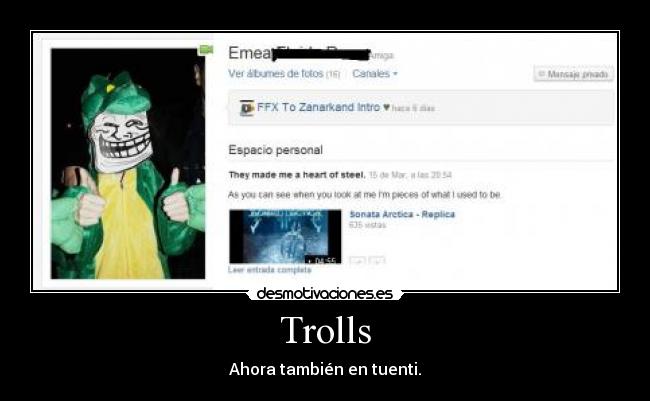 Trolls - Ahora también en tuenti.