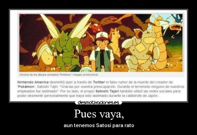 Pues vaya, - aun tenemos Satosi para rato