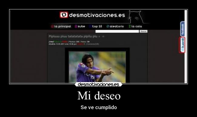 Mi deseo - Se ve cumplido