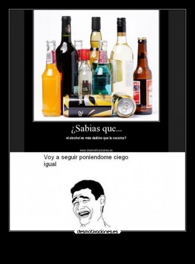 carteles alcohol desmotivaciones