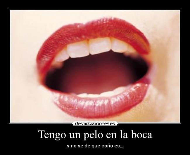 carteles pelo boca desmotivaciones