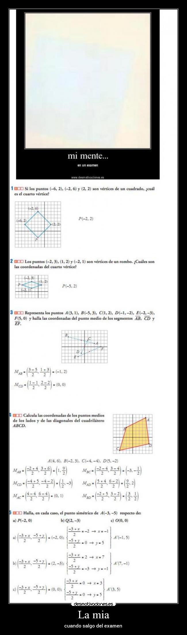 La mia - cuando salgo del examen