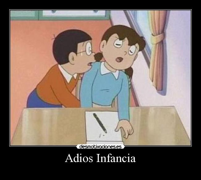 carteles infancia novita toca sisuca doraemon desmotivaciones