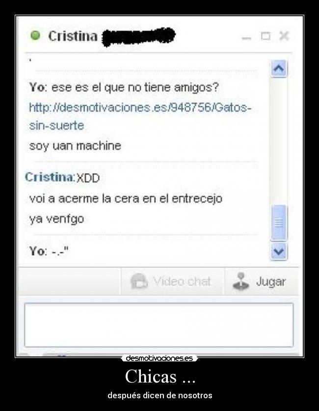 Chicas ... - después dicen de nosotros