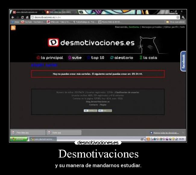 Desmotivaciones - y su manera de mandarnos estudiar.