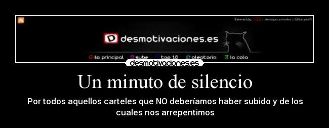 Un minuto de silencio - 