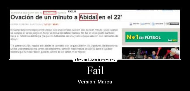 Fail - Versión: Marca