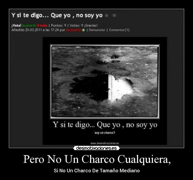 Pero No Un Charco Cualquiera, - 