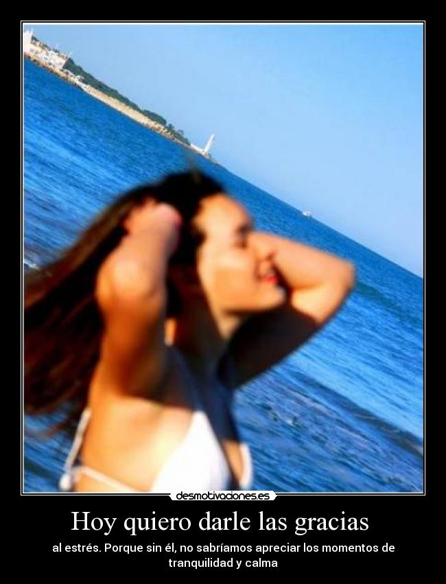 Hoy quiero darle las gracias -