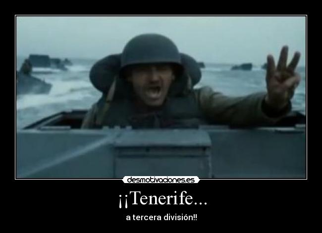 ¡¡Tenerife... - a tercera división!!