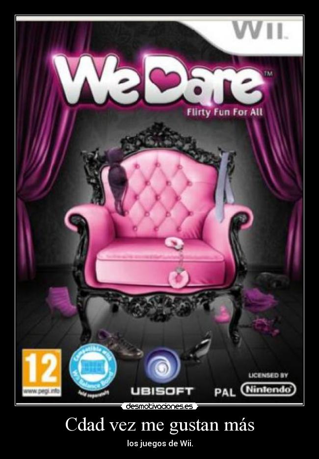 Cdad vez me gustan más - los juegos de Wii.