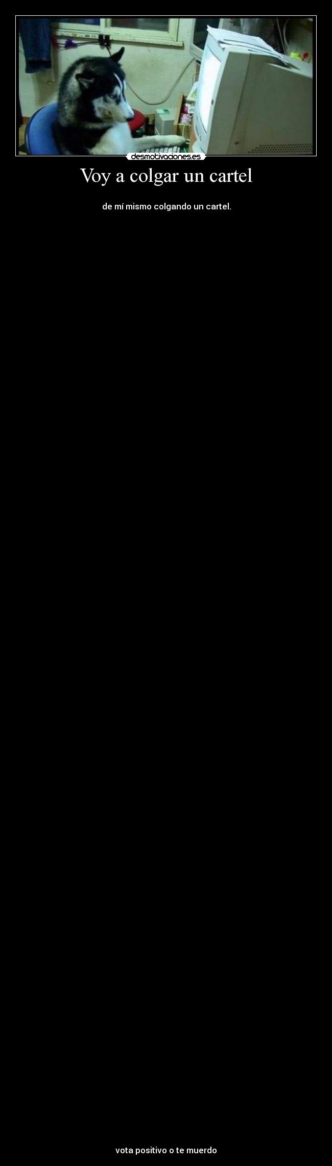 Voy a colgar un cartel - 