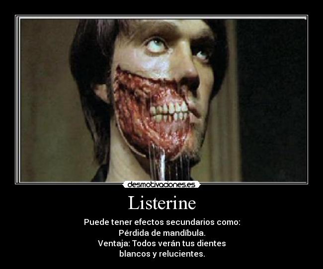 carteles listerine desmotivaciones