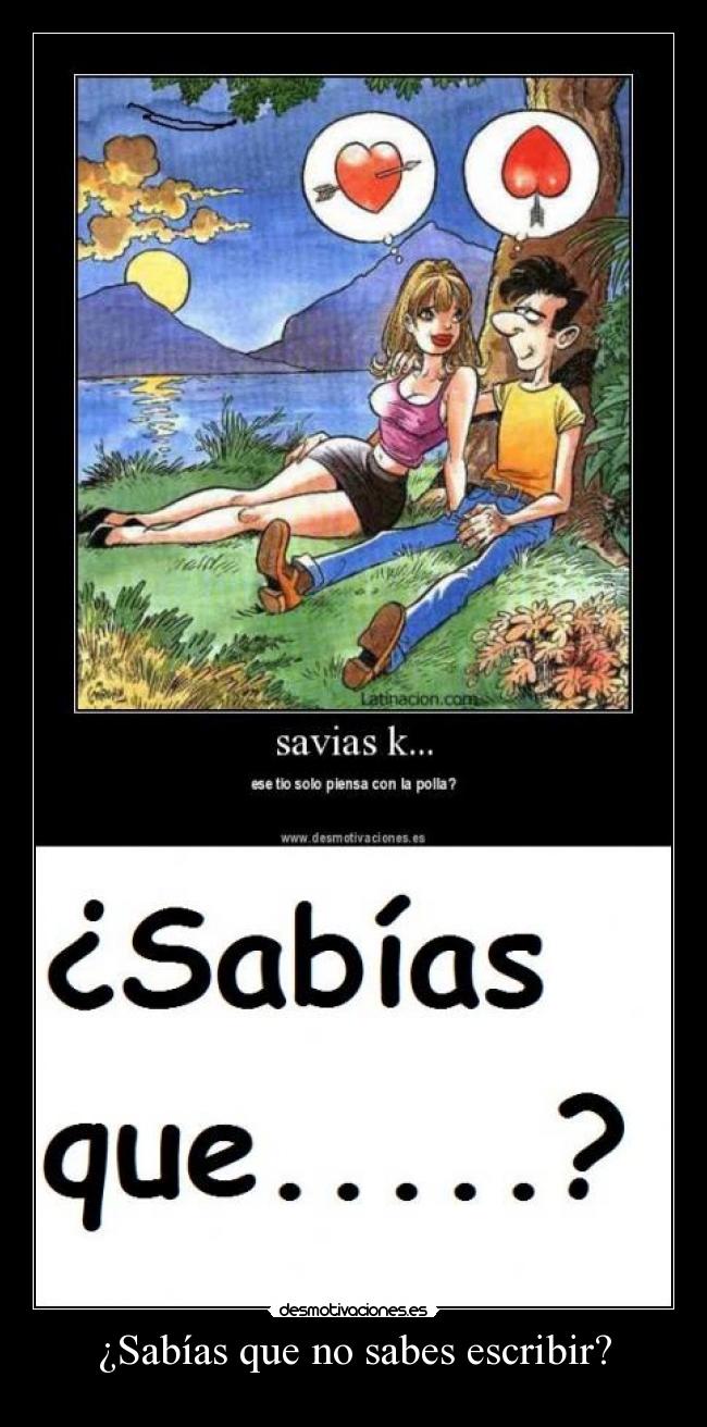 ¿Sabías que no sabes escribir? -