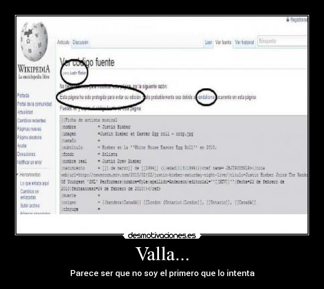 Valla... - Parece ser que no soy el primero que lo intenta