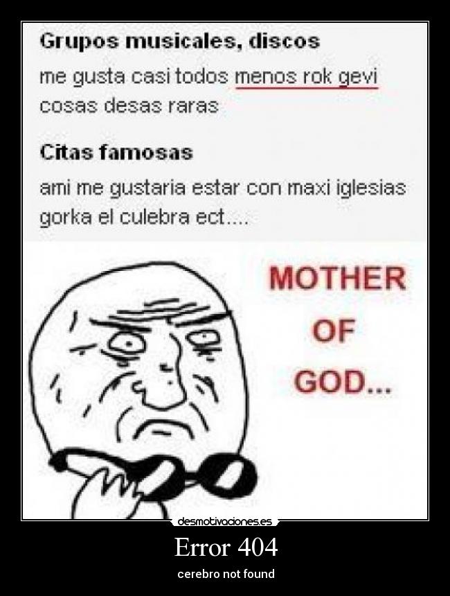 Error 404 - cerebro not found