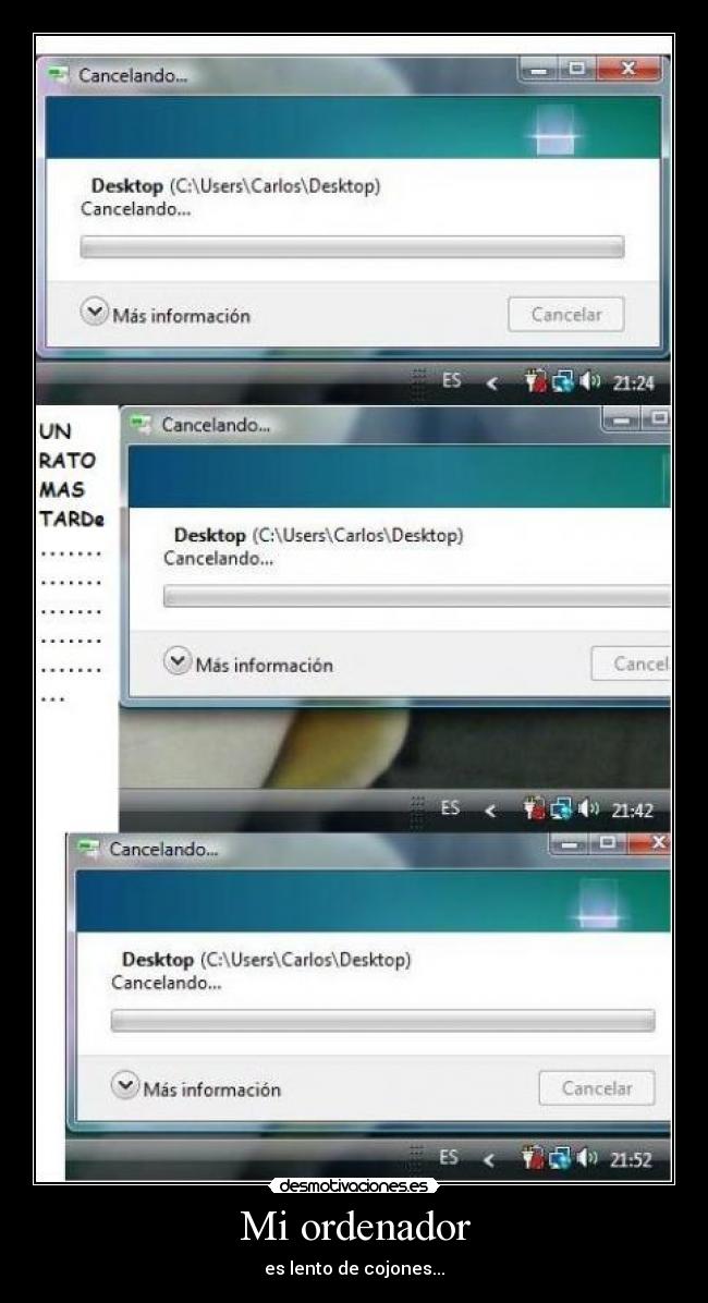 Mi ordenador - es lento de cojones...