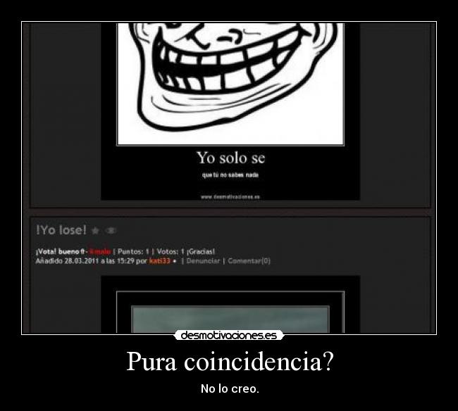 Pura coincidencia? - 