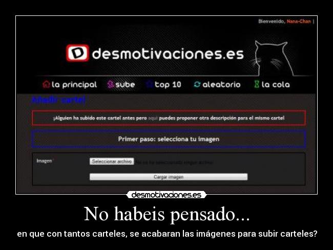 No habeis pensado... - 