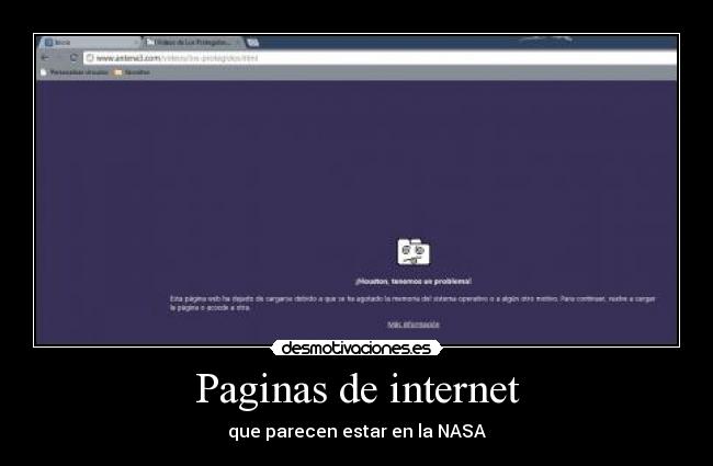 Paginas de internet - que parecen estar en la NASA