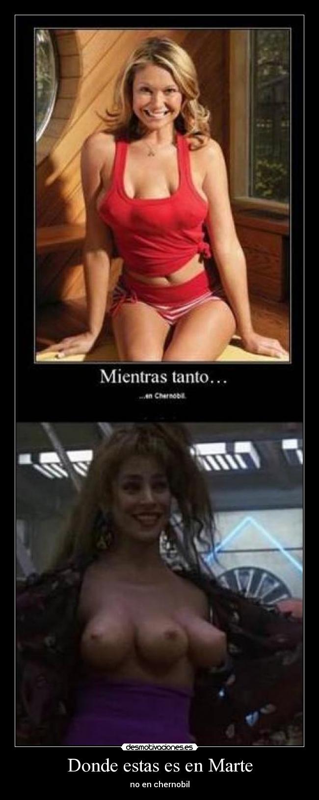 Donde estas es en Marte - no en chernobil