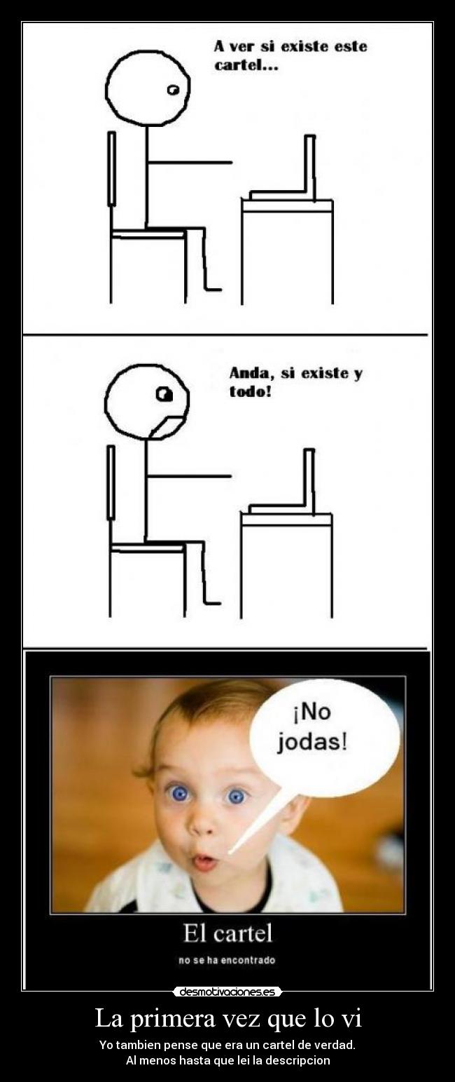 La primera vez que lo vi -