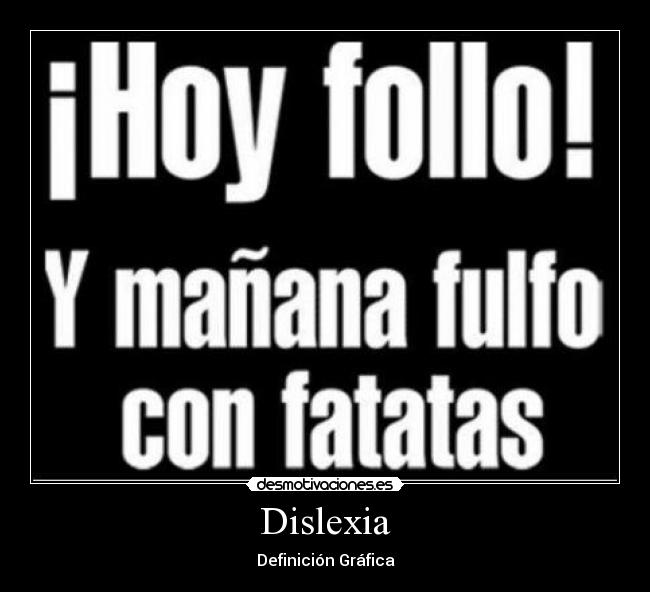 Dislexia - Definición Gráfica