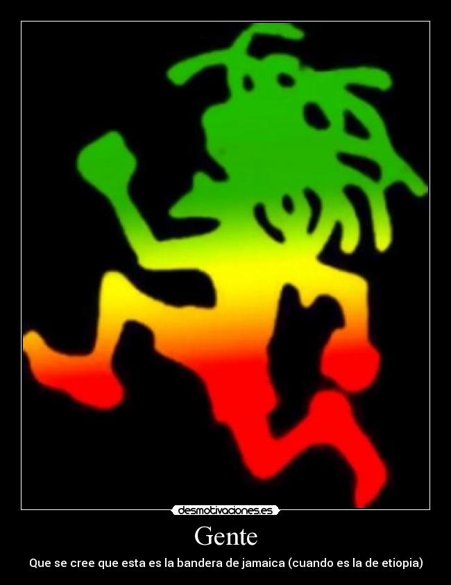 Gente - Que se cree que esta es la bandera de jamaica (cuando es la de etiopia)