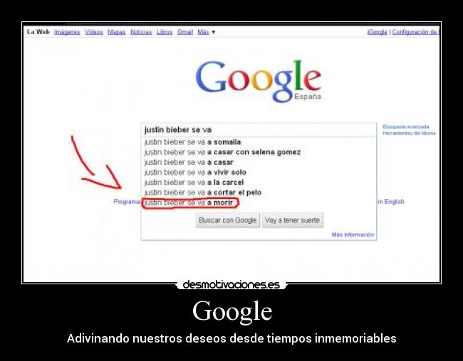 Google - Adivinando nuestros deseos desde tiempos inmemoriables