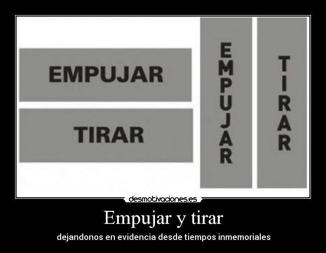 Empujar y tirar -